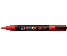 UNI-BALL POSCA Marker UNI PC-3M raudona BK