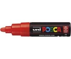 Uni Žymeklis kiekvienam paviršiui POSCA PC-7M Raudonas