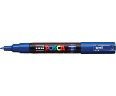 Žymeklis UNI Posca PC-1M, apvalus, 0.7 mm, mėlynas