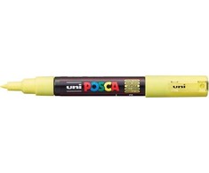 Žymeklis UNI Posca PC-1M, apvalus, 0.7 mm, geltonas