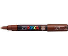 Žymeklis UNI Posca PC-1M, apvalus, 0.7 mm, rudas