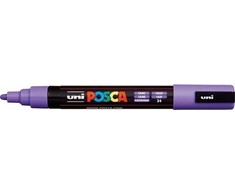 Žymeklis UNI Posca PC-5M, apvalus, 1.8 - 2.5 mm, violetinis