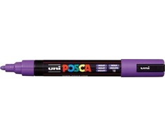 Žymeklis UNI Posca PC-5M, apvalus, 1.8 - 2.5 mm, violetinis