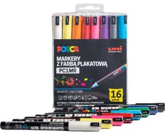 Uni Markerių rinkinys POSCA PC1MR, 16 vnt.