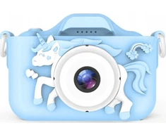 UNICORN SKAITMENINĖ FOTOKAMEROS + PAVADĖLIS + KABELAS + KORTELĖ 32GB