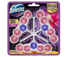 Domestos DOMESTIC Aroma Lux Hibiscus Oil &amp; Wild Berries tualetinių plytelių valiklis, 2 x 55 g