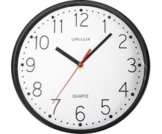 Unilux Unilux Nessy laikrodis 25 cm juodas -