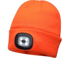 Kepurė PORTWEST B029 su USB pakraunamu LED galvos žibintu, Pw spalvos: Oranžinis
