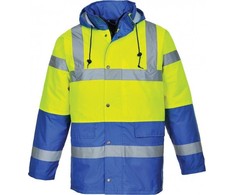 Unimet Gero matomumo kontrastinga PORTWEST S466 kelininko striukė, Dydis: XXXL, Pw spalvos: Geltona/Royal
