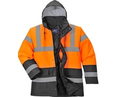 Unimet Gero matomumo PORTWEST S467 dviejų spalvų kelininko striukė, Dydis: XL, Pw spalvos: Oranžinis/Juodas