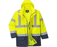 5 viename dviejų spalvų striukė Portwest S766, Dydis: M, Pw spalvos: Geltona/Navy