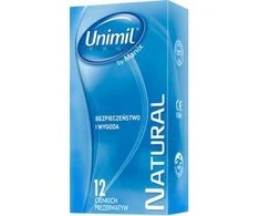 Unimil Natural+ latekso prezervatyvai 12vnt