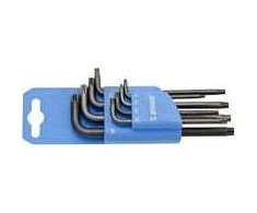 Unior Torx raktų rinkinys su T formos skyle T9-T40 8 vnt. (613089)