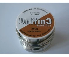 Unipak Minkštos tūtos Nr 3-SN97 Cu3 WED 2mm 250g - 4514220