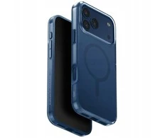 UNIQ Clario dėklas skirtas Apple iPhone 17 Pro Max Magclick Charging mėlynos spalvos