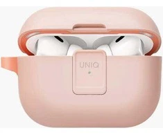 UNIQ Clyde Lock dėklas AirPods Pro 2 (2022/2023) powder pink-pink/light pink-crepe pink