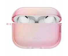 Dėklas Uniq Iridescia Hang Case for AirPods Pro 3 - Transparent Rožinė