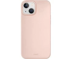 UNIQ dėklas Lino Hue Apple iPhone 14 Plus / 15 Plus 6.7" Magclick Charging rožinės spalvos