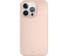 UNIQ dėklas Lino Hue Apple iPhone 14 Pro 6,1"Magclick Charging rožinės spalvos