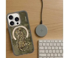 Dėklas Nimmy Magnetic Fantasy Animal MagSafe skirtas Apple iPhone 16 Pro aukso spalvos