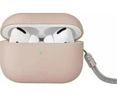 UNIQ dėklas Lino AirPods Pro 2 genSilicone (2022/2023) rožinės spalvos