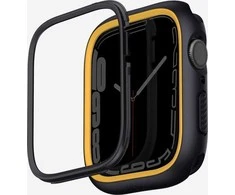 Dėklas Uniq Išmaniojo laikrodžio Apple Watch 4/5/6/7/8/SE ekrano rėmelis, Juodos spalvos, 44/45mm