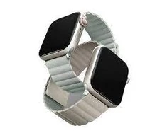 Uniq Išmaniojo laikrodžio Apple Watch 4/5/6/7/8/SE magnetinis/dvipusis dirželis, Smėlio/Žalsvos spalvos, 40/41mm