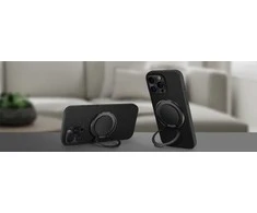 UNIQ dėklas Keva Air Apple iPhone 16 Pro 6.3″ Magclick Charging carbon juodos spalvos