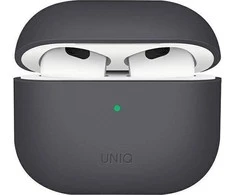 UNIQ dėklas Lino AirPods 3 gen.silikoninis pilkos spalvos