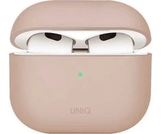 UNIQ dėklas Lino AirPods 4 Silicone pink blush