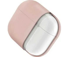 UNIQ dėklas Lino AirPods 4 Silicone pink blush