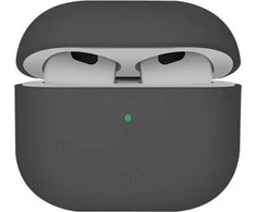 UNIQ dėklas Lino AirPods 4 Silicone ash pilkas
