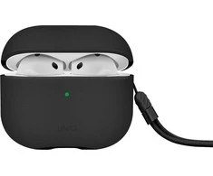 UNIQ dėklas Lyden DS AirPods 4 dallas juodas