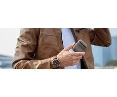 UNIQ dėklas Lyden DS AirPods 4 flint pilkas