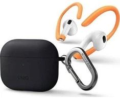 UNIQ dėklas Nexo AirPods 3 gen + Ear HooksSilicone pilkos spalvos