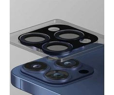 Uniq Optix aliuminio fotoaparato objektyvo apsauga iPhone 16 Pro / 16 Pro Max su aplikatoriumi – titanas