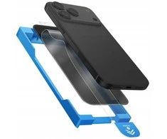 UNIQ Optix Exofit Privacy tempered glass skirtas Apple iPhone 17 Pro su aplikatoriumi