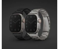 UNIQ apyrankė Osta Apple Watch 42/44/45/ 49mm Series 1/2/3/4/5/6/7/8/9/10/SE/SE2/Ultra/Ultra 2 Stainless Steel juodos spalvos