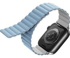 UNIQ apyrankė Revix Apple Watch Series1/2/3/4/5/6/7/8/9/SE/SE2 38/40/41mm. Reversible Magnetic baltos ir mėlynos spalvos