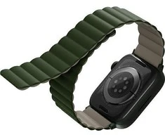 UNIQ apyrankė Revix Apple Watch Series1/2/3/4/5/6/7/8/9/SE/SE2/Ultra/Ultra 2 42/44/45/49mm. Reversible Magnetic žalios spalvos