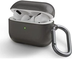 UNIQ dėklas Glase AirPods Pro dūmų spalvos