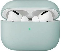 UNIQ dėklas Lino AirPods ProSilicone žalios spalvos