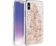 UNIQ Lumence skaidrus Dėklas Apple iPhone Xs Max rose auksinis