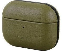 UNIQ dėklas Terra AirPods ProGenuine Leather alyvuogių spalvos