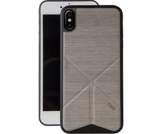 UNIQ dėklas telefonui Transforma Ligne Apple iPhone X/Xs pilkos spalvos