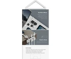 UNIQ Pod Mag magnetic cable organizer + base blush rožinės spalvos