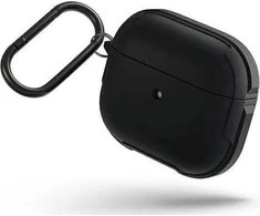 UNIQ Valencia dėklas AirPods 3 midnight juodas Antimicrobial