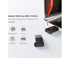UNITEK ADAPTER USB-A - USB-C 10Gbps M/F