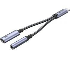 UNITEK ADAPTERIS USB-C - MINIJACK 3.5MM, USB-C 60W