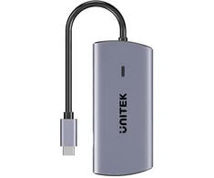 Unitek USB-C 6w1 | 3x USB-A | 5 Gbps | PD 100 W | HDMI 4K@30Hz | RJ45